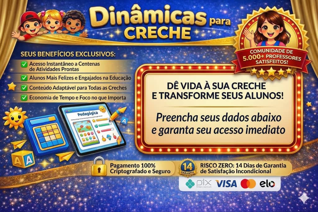 +350 Dinâmicas para Creche - Pacote Premium